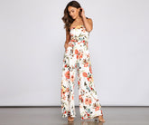 Atemberaubender, schöner Jumpsuit mit Blumenmuster